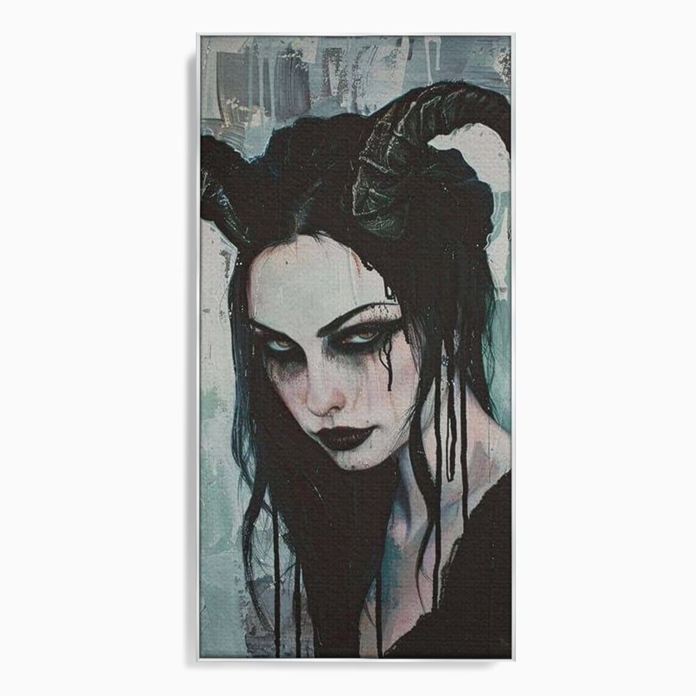 Tablou Canvas Premium, LuxCanva® G1109, Inger Cazut, Umbre, Intunecat, Obscur, Vraja, Maleficient, Gotic, Rebela, Mister, Regina, Living, Dormitor