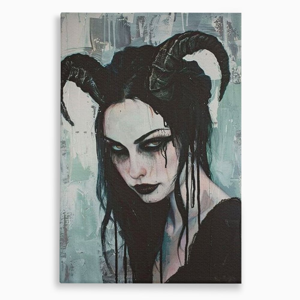 Tablou Canvas Premium, LuxCanva® G1109, Inger Cazut, Umbre, Intunecat, Obscur, Vraja, Maleficient, Gotic, Rebela, Mister, Regina, Living, Dormitor