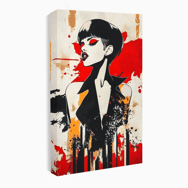 Tablou Canvas Premium, LuxCanva® G1111, Arta Rebeliunii, Rosu, Graffiti, Joc, Strada, Haos, Culoare, Seductie, Rebela, Pictura, Expozitie, Living, Dormitor