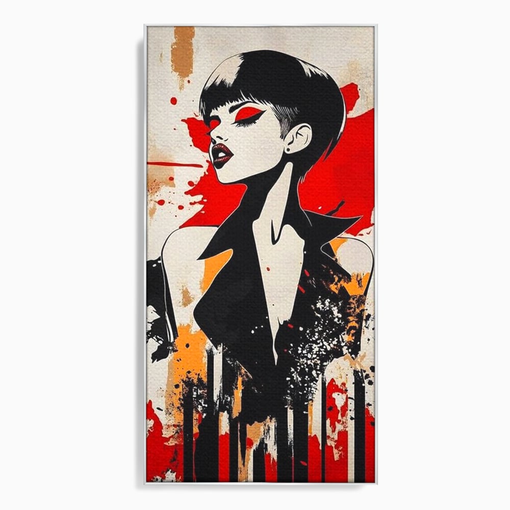 Tablou Canvas Premium, LuxCanva® G1111, Arta Rebeliunii, Rosu, Graffiti, Joc, Strada, Haos, Culoare, Seductie, Rebela, Pictura, Expozitie, Living, Dormitor