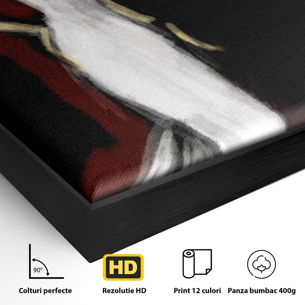 Tablou Canvas Premium, LuxCanva® G1113, Eleganta Absoluta, Catwalk, Alb, Stil, Glamour, Eleganta, Couture, Chic, Diva, Rochie, Living, Dormitor