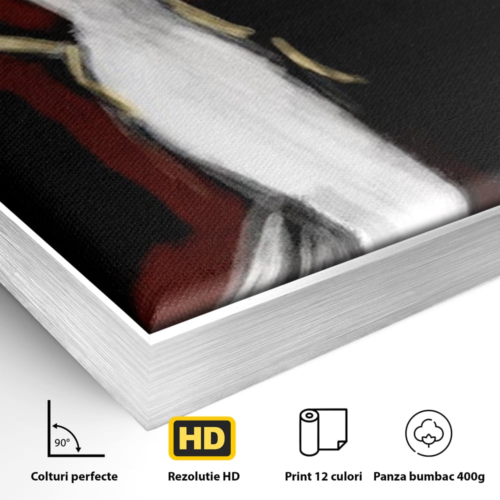 Tablou Canvas Premium, LuxCanva® G1113, Eleganta Absoluta, Catwalk, Alb, Stil, Glamour, Eleganta, Couture, Chic, Diva, Rochie, Living, Dormitor