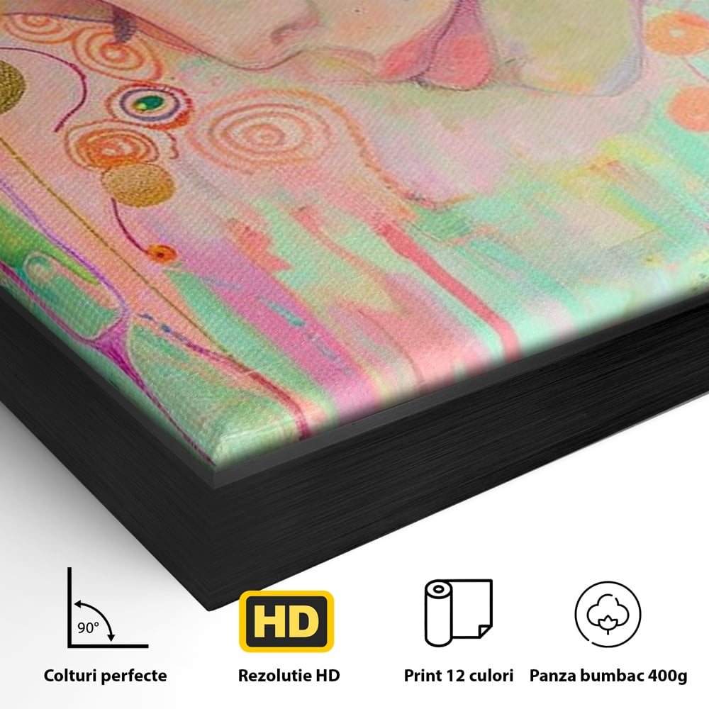 Tablou Canvas Premium, LuxCanva® G1114, Vis Pastel,  Curcubeu, Pastelat, Magie, Cromatica, Zana, Padure, Simbolism, Arta, Living, Dormitor
