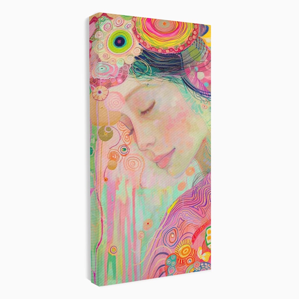 Tablou Canvas Premium, LuxCanva® G1114, Vis Pastel,  Curcubeu, Pastelat, Magie, Cromatica, Zana, Padure, Simbolism, Arta, Living, Dormitor
