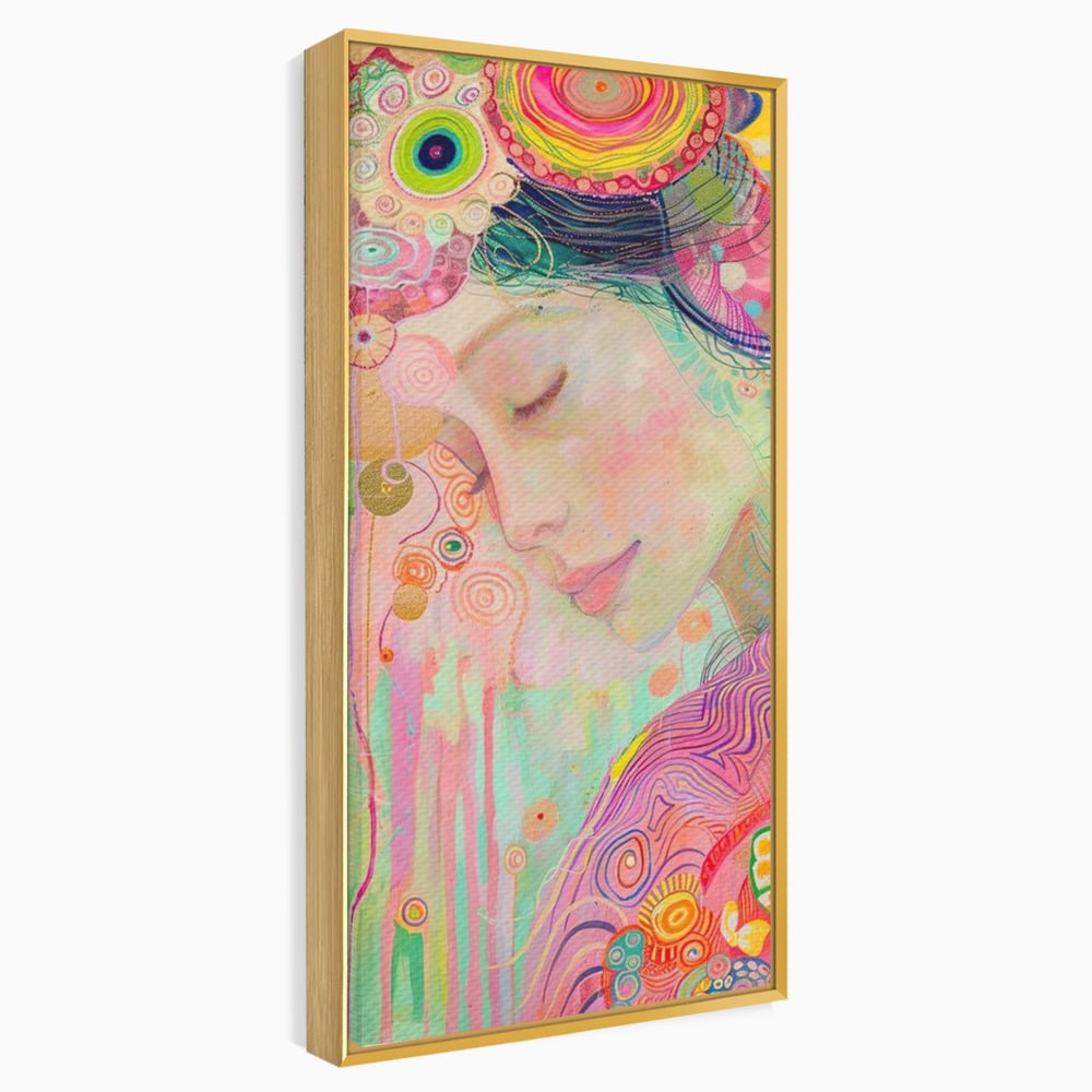 Tablou Canvas Premium, LuxCanva® G1114, Vis Pastel,  Curcubeu, Pastelat, Magie, Cromatica, Zana, Padure, Simbolism, Arta, Living, Dormitor