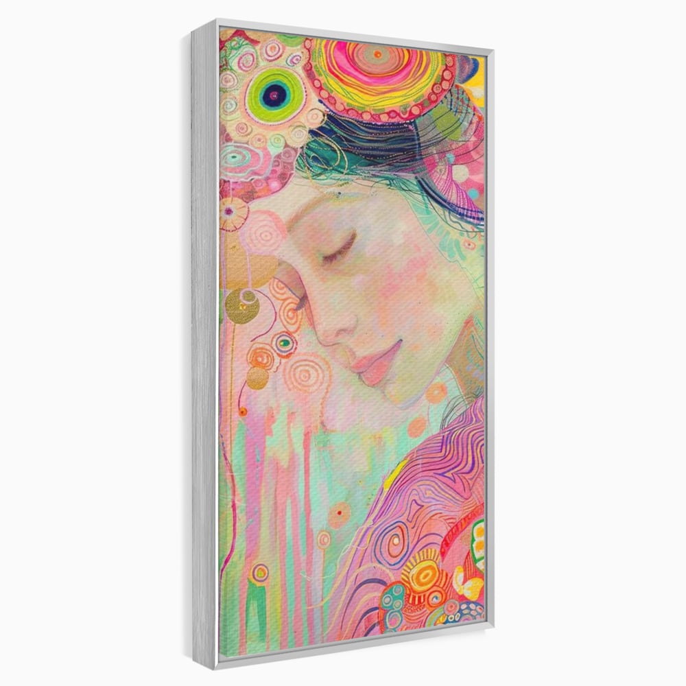 Tablou Canvas Premium, LuxCanva® G1114, Vis Pastel,  Curcubeu, Pastelat, Magie, Cromatica, Zana, Padure, Simbolism, Arta, Living, Dormitor