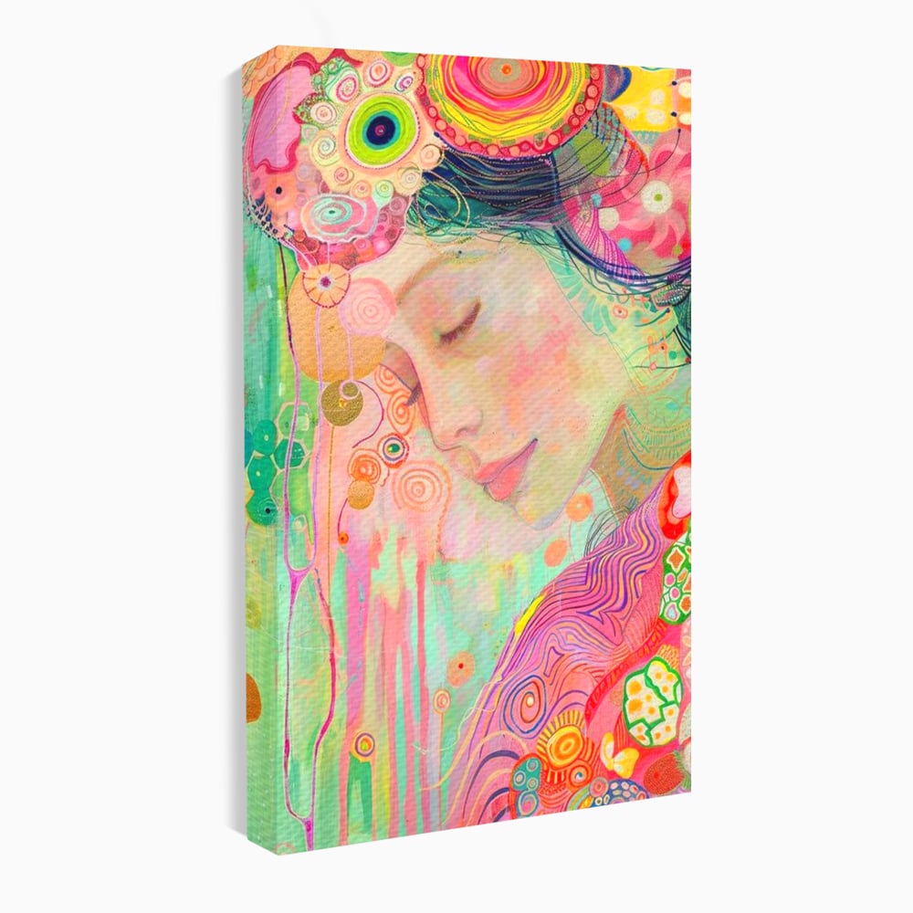 Tablou Canvas Premium, LuxCanva® G1114, Vis Pastel,  Curcubeu, Pastelat, Magie, Cromatica, Zana, Padure, Simbolism, Arta, Living, Dormitor