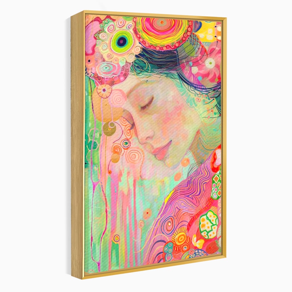 Tablou Canvas Premium, LuxCanva® G1114, Vis Pastel,  Curcubeu, Pastelat, Magie, Cromatica, Zana, Padure, Simbolism, Arta, Living, Dormitor