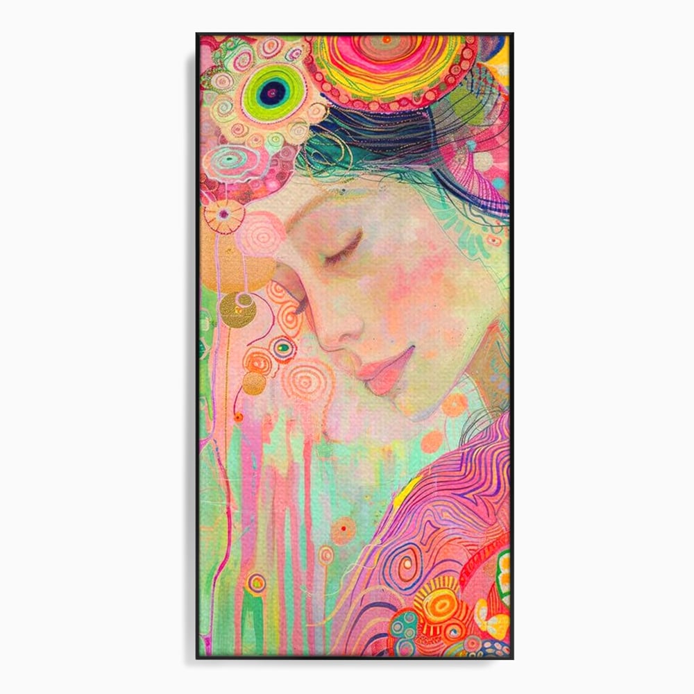Tablou Canvas Premium, LuxCanva® G1114, Vis Pastel,  Curcubeu, Pastelat, Magie, Cromatica, Zana, Padure, Simbolism, Arta, Living, Dormitor