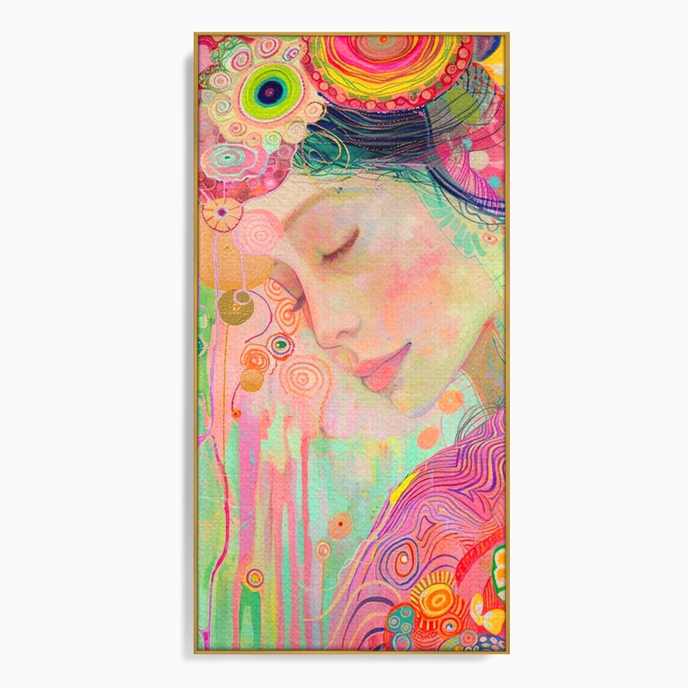 Tablou Canvas Premium, LuxCanva® G1114, Vis Pastel,  Curcubeu, Pastelat, Magie, Cromatica, Zana, Padure, Simbolism, Arta, Living, Dormitor