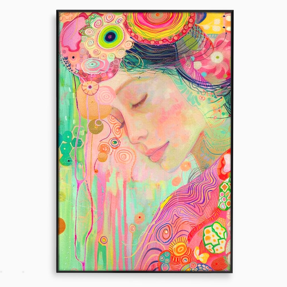 Tablou Canvas Premium, LuxCanva® G1114, Vis Pastel,  Curcubeu, Pastelat, Magie, Cromatica, Zana, Padure, Simbolism, Arta, Living, Dormitor