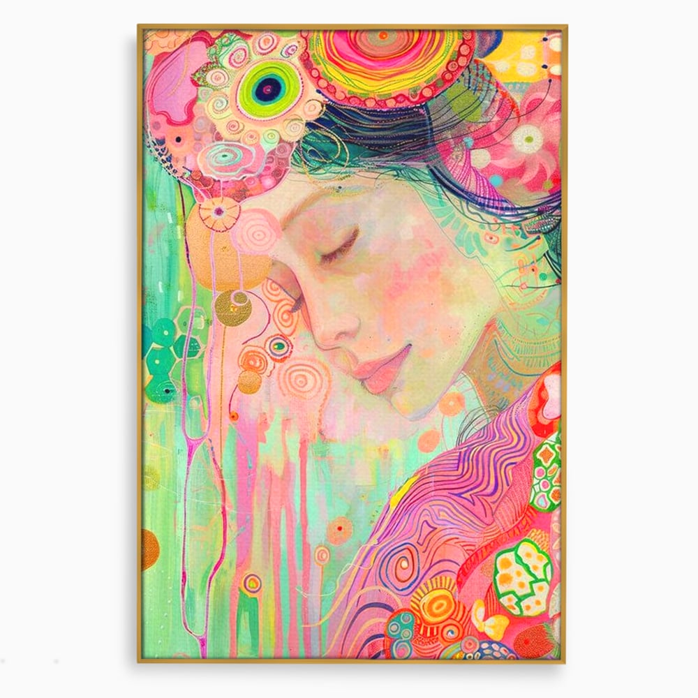 Tablou Canvas Premium, LuxCanva® G1114, Vis Pastel,  Curcubeu, Pastelat, Magie, Cromatica, Zana, Padure, Simbolism, Arta, Living, Dormitor