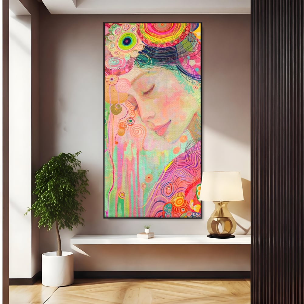 Tablou Canvas Premium, LuxCanva® G1114, Vis Pastel,  Curcubeu, Pastelat, Magie, Cromatica, Zana, Padure, Simbolism, Arta, Living, Dormitor