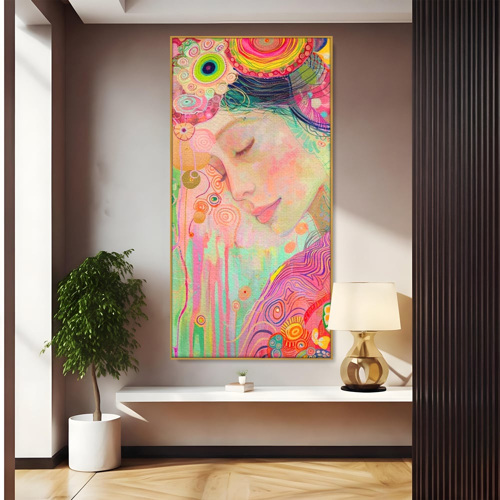 Tablou Canvas Premium, LuxCanva® G1114, Vis Pastel,  Curcubeu, Pastelat, Magie, Cromatica, Zana, Padure, Simbolism, Arta, Living, Dormitor