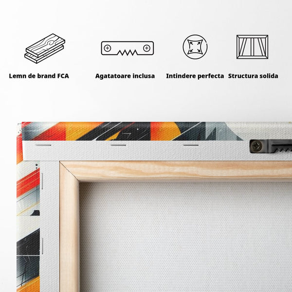 Leinwand Wandkunst Canvas Premium, LuxCanva® G1115, Ballett im Kosmos, Clape, Ballerina, Rhythmus, Flug, Symphonie, Visuell, Anmut, Treppe, Treppe, Universum, Wohnen, Schlafzimmer