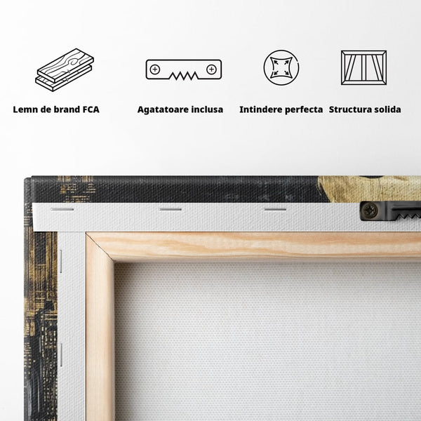 Tablou Canvas Premium, LuxCanva® G1119, Orasul si Tacerea, Craniu, City, Apus, Dialog, Eternitate, Destin, Viitor, Luna, Abstract, Living, Dormitor