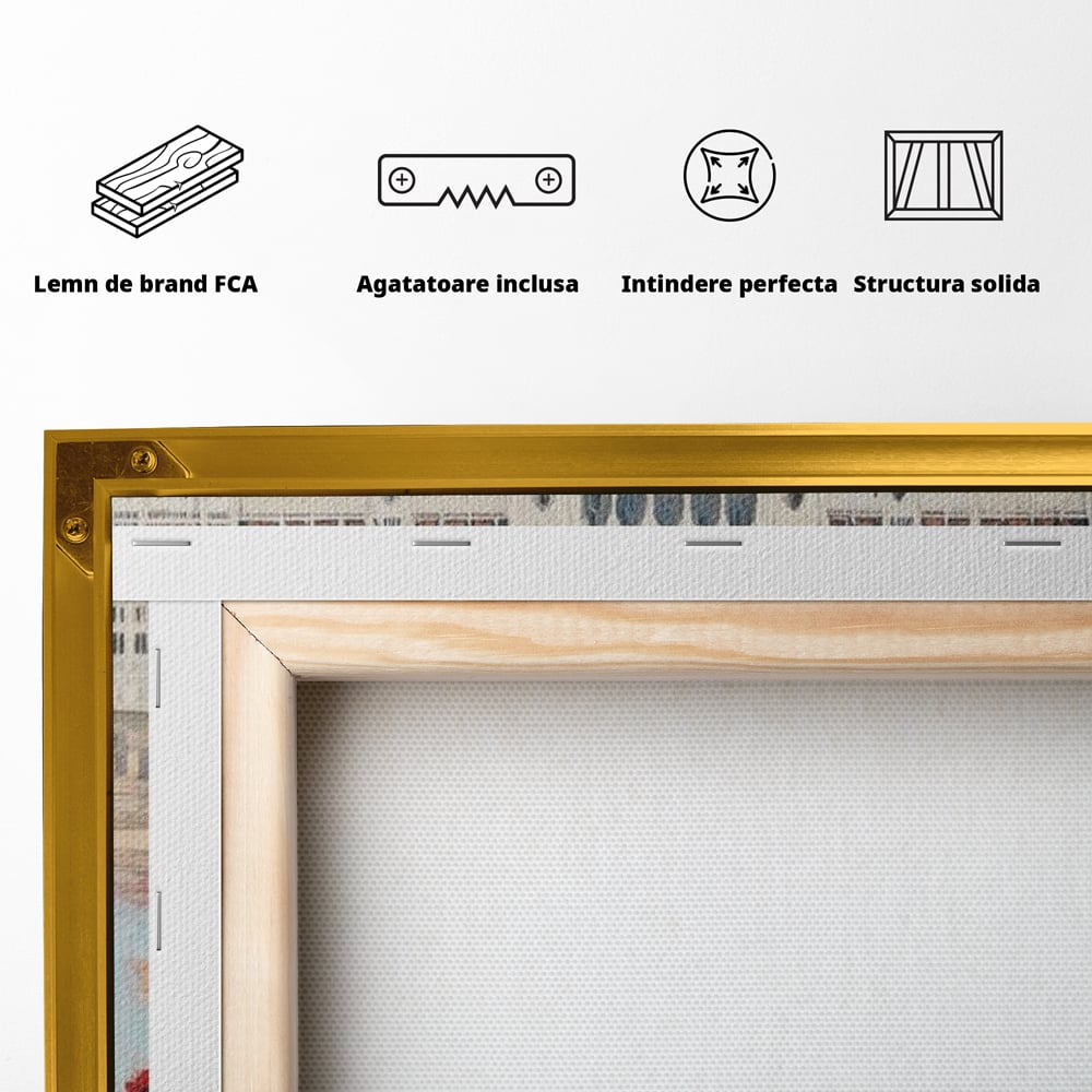 Tablou Canvas Premium, LuxCanva® G1120, Vis la Budapesta, Maci, Flori, Palat, Oras, Dunare, Rosu, Visare, Tacere, Femeie, Living, Dormitor