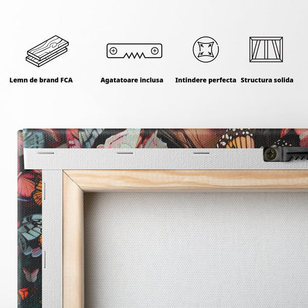 Tablou Canvas Premium, LuxCanva® G1127, Copilarie in Zbor,  Fluturi, Copil, Fata, Fantezie, Inocenta, Libertate, Visare, Emotie, Magie, Copilarie, Living, Dormitor