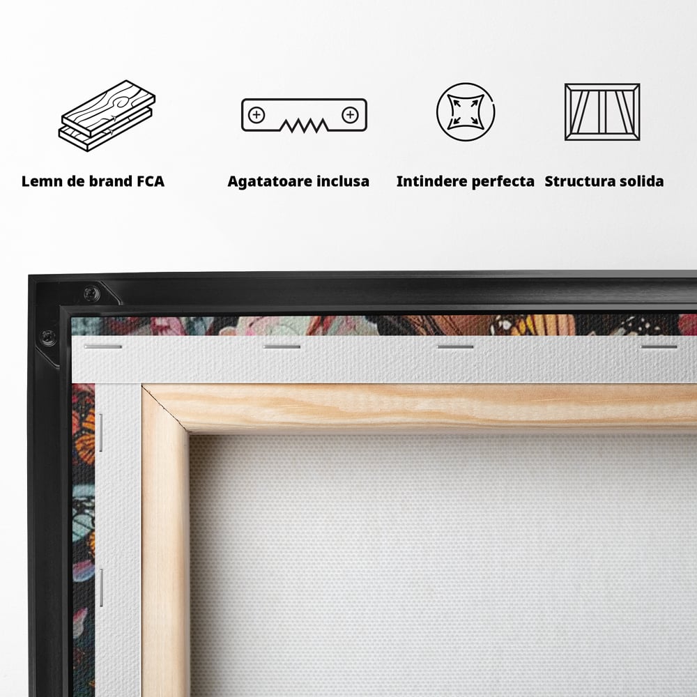 Tablou Canvas Premium, LuxCanva® G1127, Copilarie in Zbor,  Fluturi, Copil, Fata, Fantezie, Inocenta, Libertate, Visare, Emotie, Magie, Copilarie, Living, Dormitor