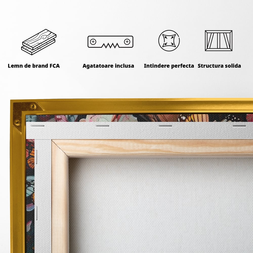Tablou Canvas Premium, LuxCanva® G1127, Copilarie in Zbor,  Fluturi, Copil, Fata, Fantezie, Inocenta, Libertate, Visare, Emotie, Magie, Copilarie, Living, Dormitor