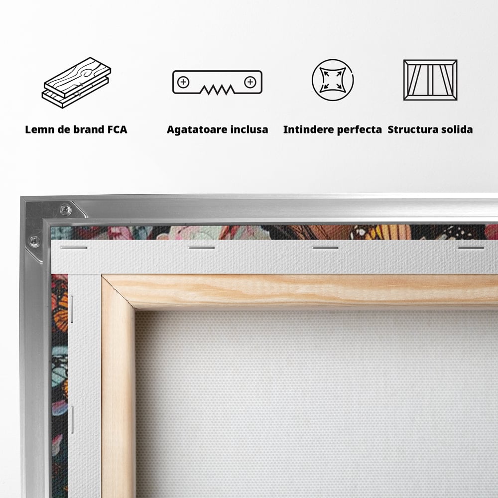 Tablou Canvas Premium, LuxCanva® G1127, Copilarie in Zbor,  Fluturi, Copil, Fata, Fantezie, Inocenta, Libertate, Visare, Emotie, Magie, Copilarie, Living, Dormitor