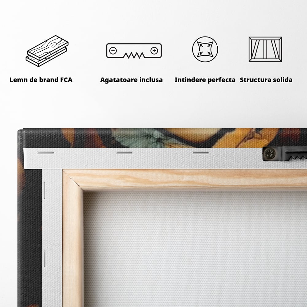 Leinwand Leinwand Wandkunst Premium, LuxCanva® G1129, Gelassenheit in Bernstein, Gedanken, Schönheit, Träumen, Reflexion, Aura, Meditation, Ruhe, Frau, Wohnen, Schlafzimmer