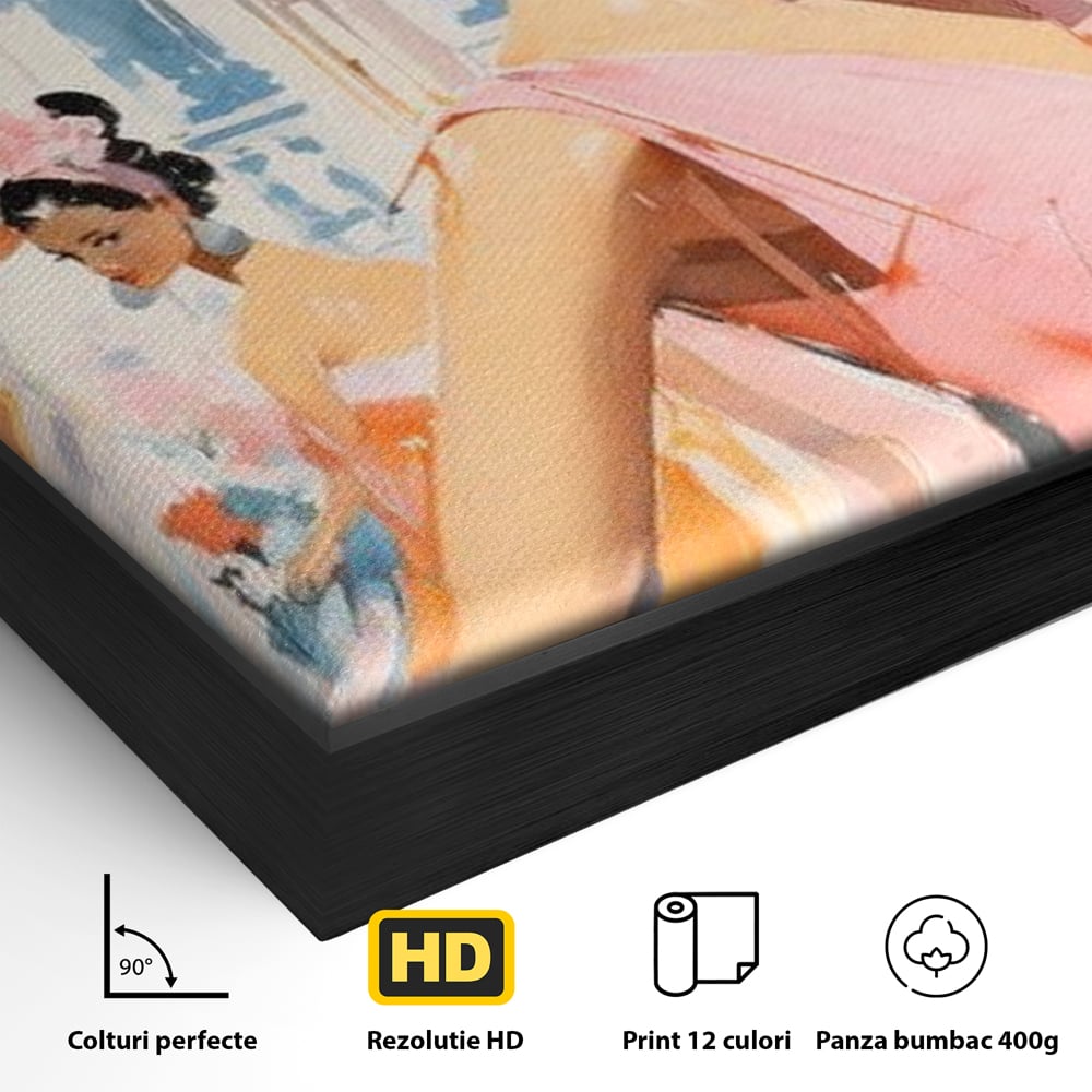 Tablou Canvas Premium, LuxCanva® G1130, O Primavara Retro, Paris, Stil, Eleganta, Femei, Bulevard, Moda, Trecut, Vintage, Rafinament, Living, Dormitor