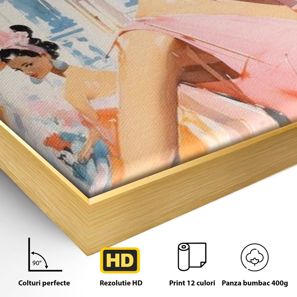 Tablou Canvas Premium, LuxCanva® G1130, O Primavara Retro, Paris, Stil, Eleganta, Femei, Bulevard, Moda, Trecut, Vintage, Rafinament, Living, Dormitor