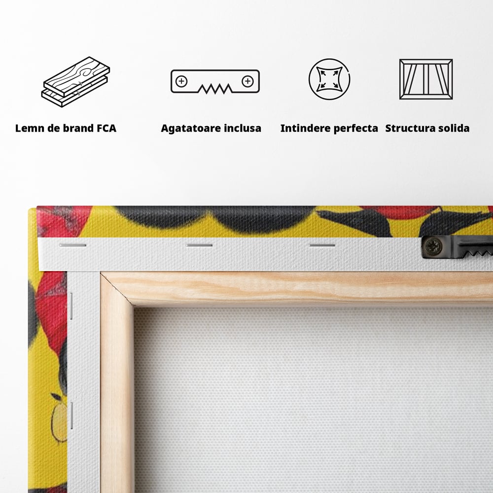 Tablou Canvas Premium, LuxCanva® G1135, Patru Regine si un Cantec, Regalitate, Femei, Pasari, Turbane, Zbor, Traditie, Cultura, Identitate, Feminism, Forta, Birou, Living
