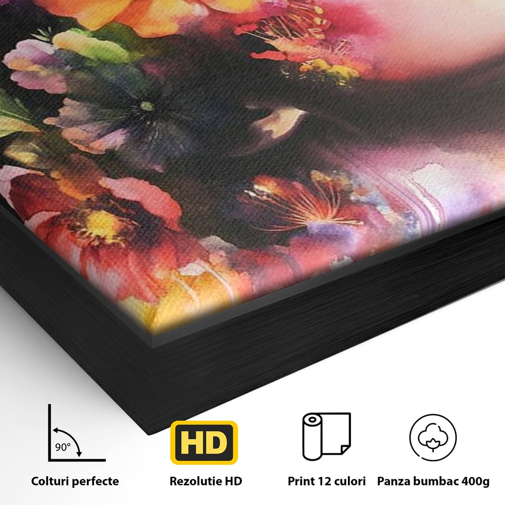 Tablou Canvas Premium, LuxCanva® G1137, Vis in Petale, Feminism, Gradina, Flori, Eleganta, Natura, Regina, Prospetime, Libertate, Arta, Cromatica, Delicatete, Birou, Living
