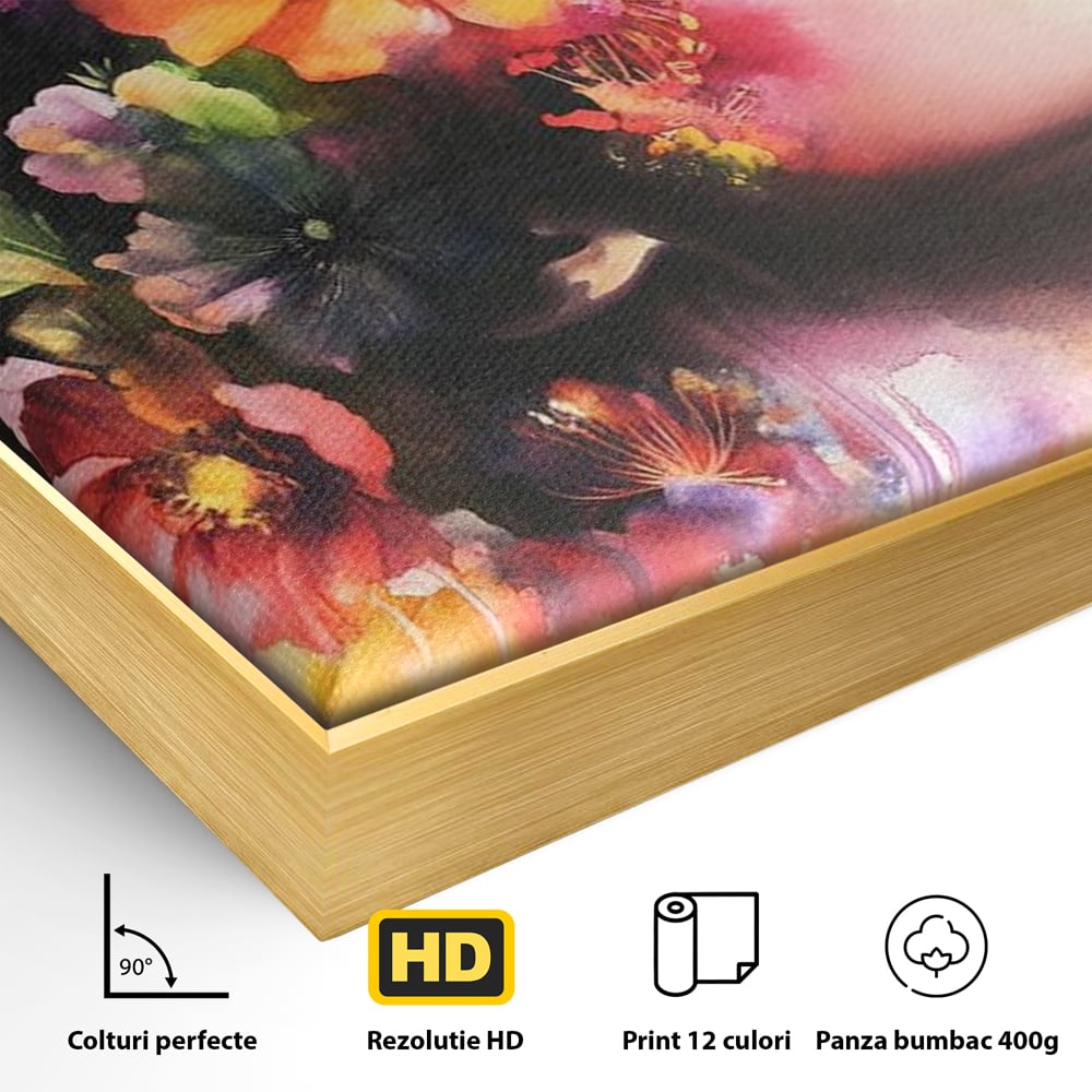 Tablou Canvas Premium, LuxCanva® G1137, Vis in Petale, Feminism, Gradina, Flori, Eleganta, Natura, Regina, Prospetime, Libertate, Arta, Cromatica, Delicatete, Birou, Living