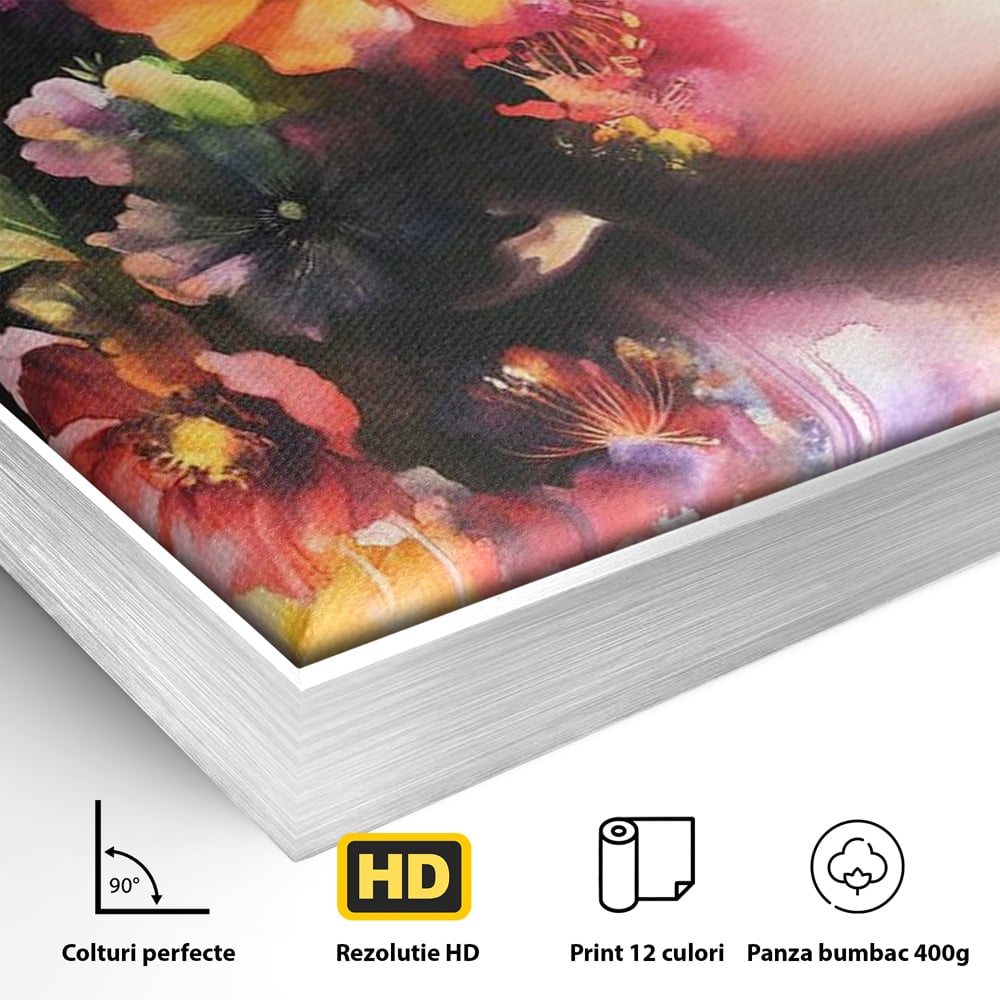Tablou Canvas Premium, LuxCanva® G1137, Vis in Petale, Feminism, Gradina, Flori, Eleganta, Natura, Regina, Prospetime, Libertate, Arta, Cromatica, Delicatete, Birou, Living