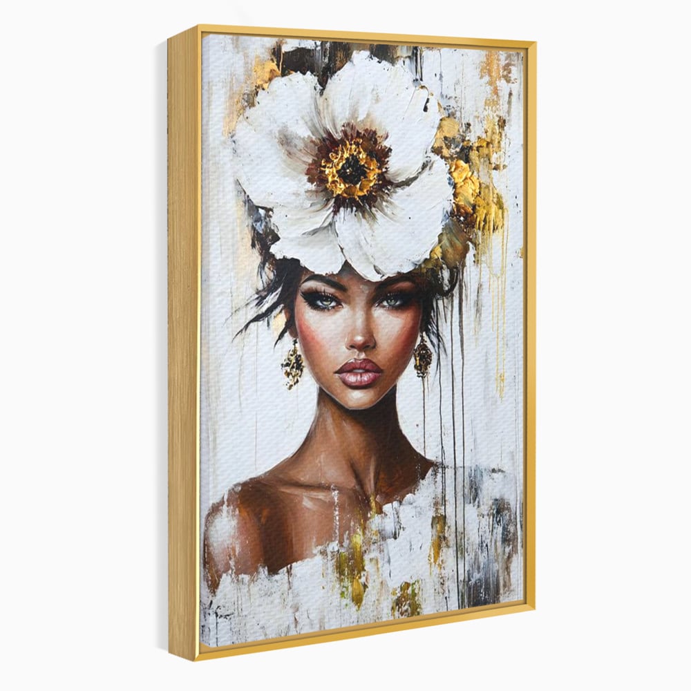 Tablou Canvas Premium, LuxCanva® G1144, Frumusetea Magnoliei, Queen, Regalitate, Puritate, Gratie, Feminitate, Arta, Portret, Lux, Fashion, Creatie, Frumusete, Birou, Living