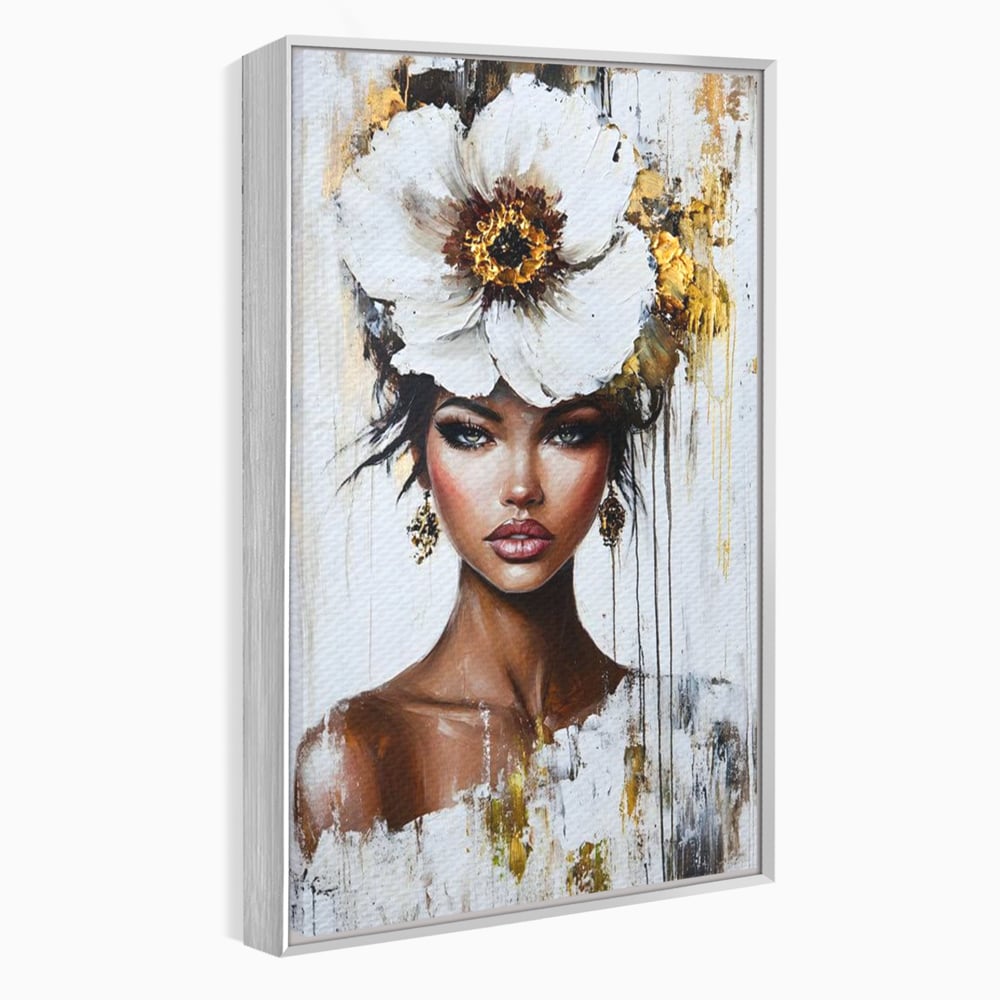 Tablou Canvas Premium, LuxCanva® G1144, Frumusetea Magnoliei, Queen, Regalitate, Puritate, Gratie, Feminitate, Arta, Portret, Lux, Fashion, Creatie, Frumusete, Birou, Living
