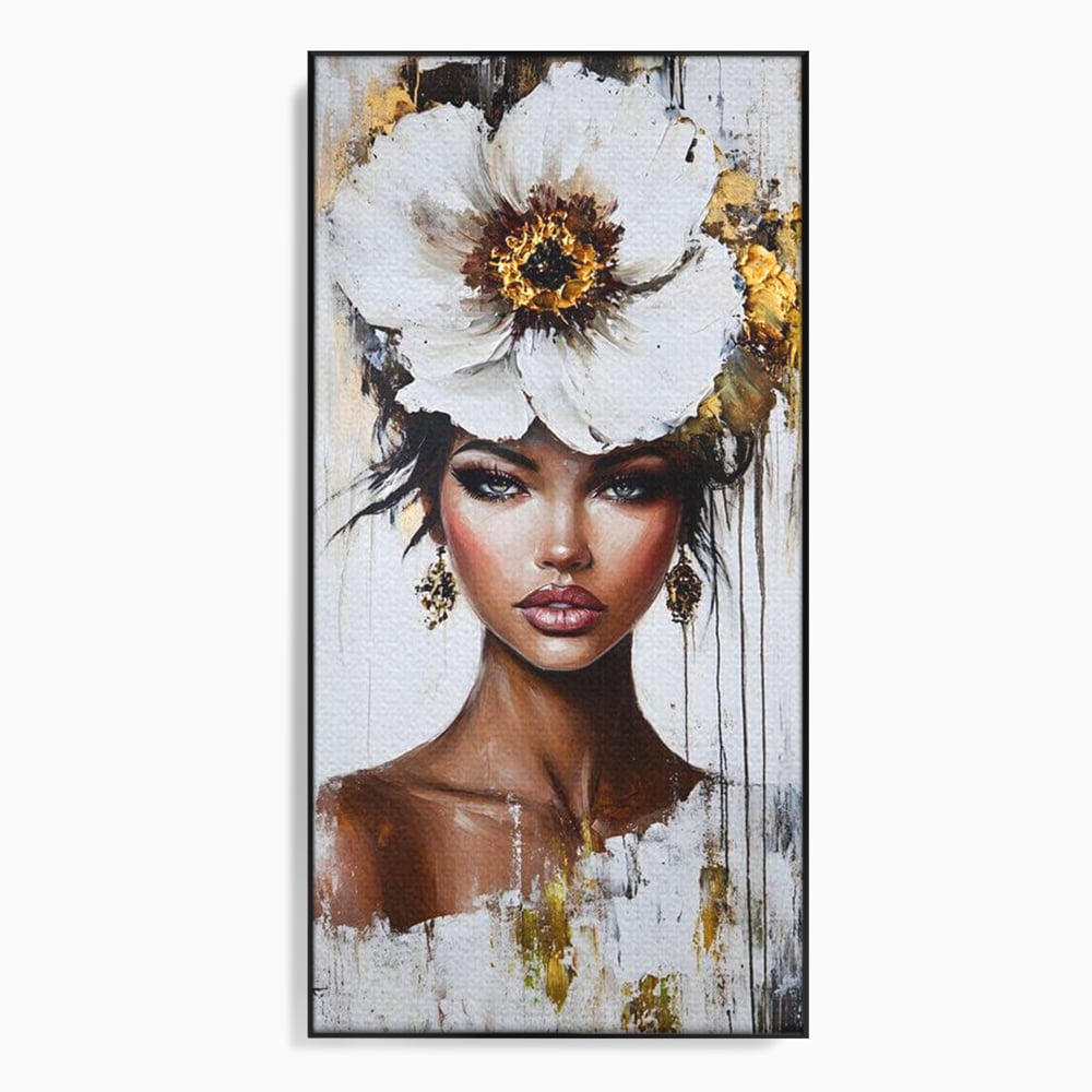 Tablou Canvas Premium, LuxCanva® G1144, Frumusetea Magnoliei, Queen, Regalitate, Puritate, Gratie, Feminitate, Arta, Portret, Lux, Fashion, Creatie, Frumusete, Birou, Living