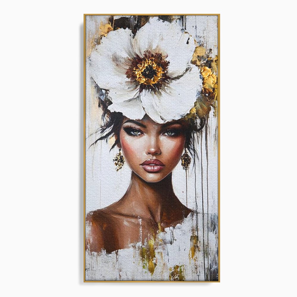 Tablou Canvas Premium, LuxCanva® G1144, Frumusetea Magnoliei, Queen, Regalitate, Puritate, Gratie, Feminitate, Arta, Portret, Lux, Fashion, Creatie, Frumusete, Birou, Living