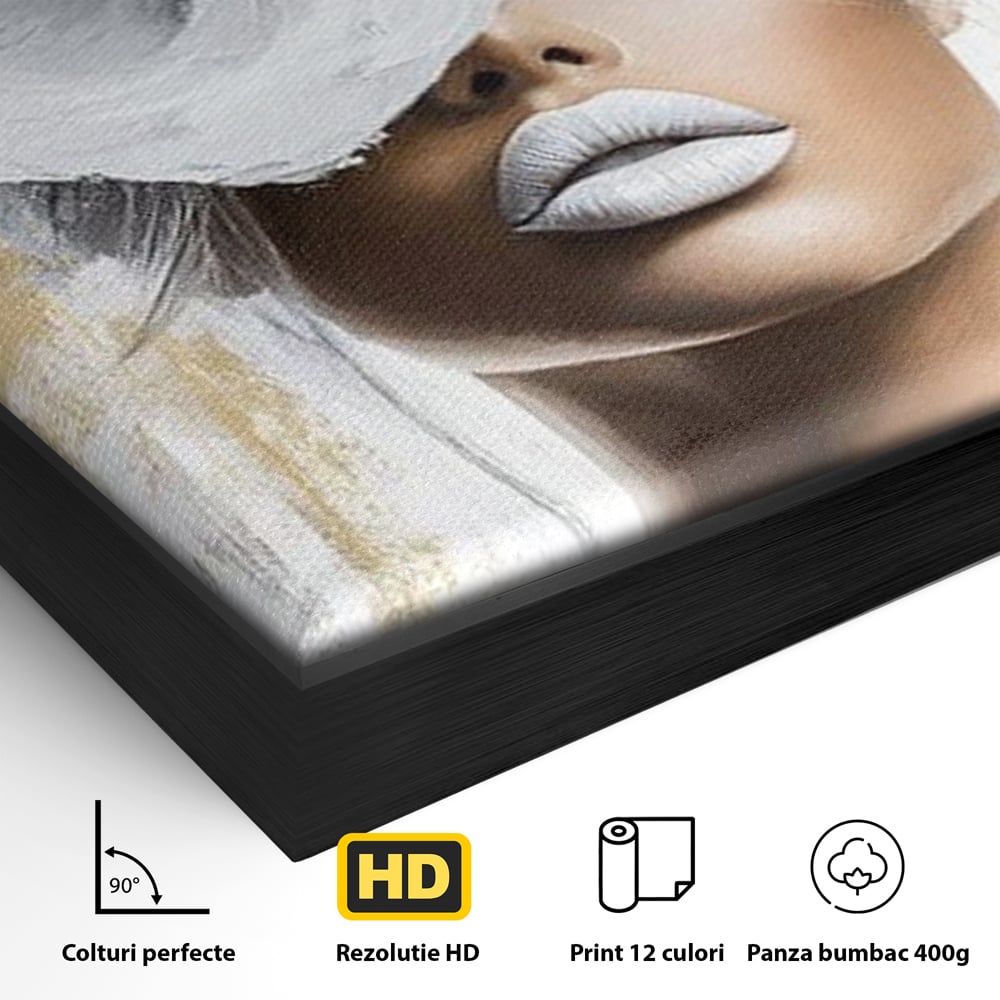 Leinwandbilder Premium, LuxCanva® G1151, Eternal White, Blumen, Magnolien, Weiß, Golden, Royal, Blütenblätter, Duft, Traum, Stille, Luxus, Glamour, Mode, Schönheit, Büro, Wohnen, Schlafzimmer