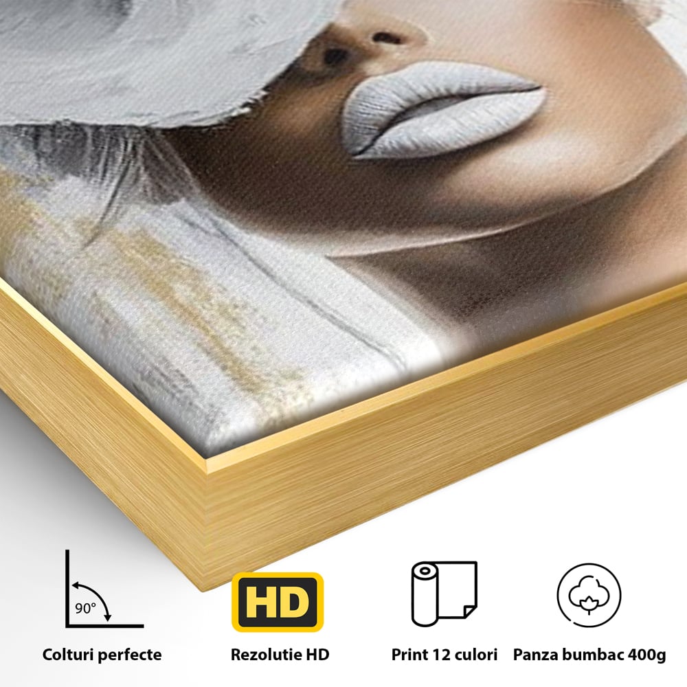Leinwandbilder Premium, LuxCanva® G1151, Eternal White, Blumen, Magnolien, Weiß, Golden, Royal, Blütenblätter, Duft, Traum, Stille, Luxus, Glamour, Mode, Schönheit, Büro, Wohnen, Schlafzimmer