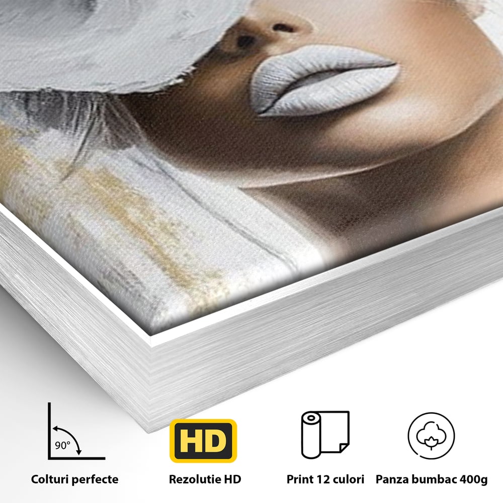 Leinwandbilder Premium, LuxCanva® G1151, Eternal White, Blumen, Magnolien, Weiß, Golden, Royal, Blütenblätter, Duft, Traum, Stille, Luxus, Glamour, Mode, Schönheit, Büro, Wohnen, Schlafzimmer