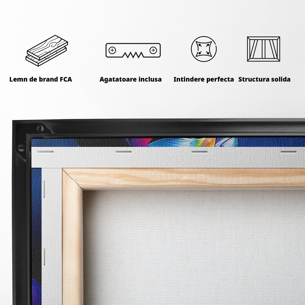 Tablou Canvas Premium, LuxCanva® G1165, O Clipa de Liniste, Tacere, Foc, Umbra, Stralucire, Interioara, Ea, Coloristica, Ganduri, Piele, Dor, Meditatie, Fotomodel, Birou, Living, Dormitor