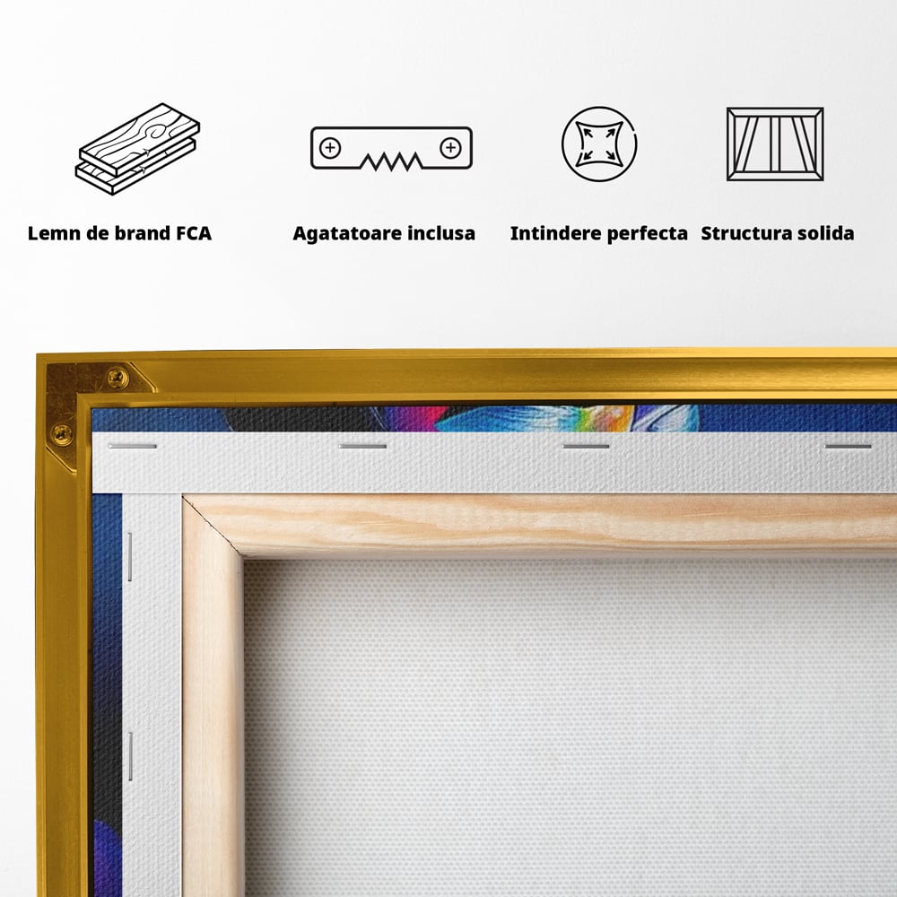 Tablou Canvas Premium, LuxCanva® G1165, O Clipa de Liniste, Tacere, Foc, Umbra, Stralucire, Interioara, Ea, Coloristica, Ganduri, Piele, Dor, Meditatie, Fotomodel, Birou, Living, Dormitor