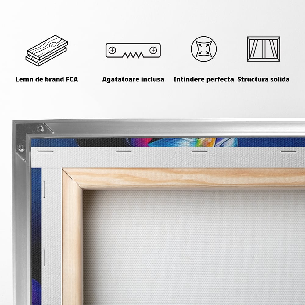 Tablou Canvas Premium, LuxCanva® G1165, O Clipa de Liniste, Tacere, Foc, Umbra, Stralucire, Interioara, Ea, Coloristica, Ganduri, Piele, Dor, Meditatie, Fotomodel, Birou, Living, Dormitor