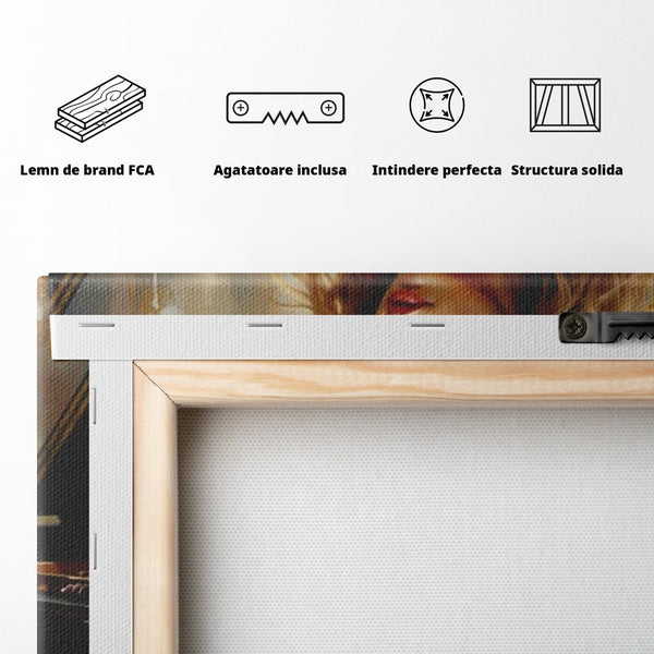 Tablou Canvas Premium, LuxCanva® G1169, Rapsodia Muzei, Simfonie, Melodie, Noapte, Fior, Acorduri, Pian, Domnisoara, Ecou, Armonii, Emotie, Eleganta, Melancolie, Par, Birou, Living, Dormitor