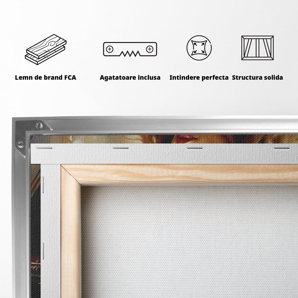 Tablou Canvas Premium, LuxCanva® G1169, Rapsodia Muzei, Simfonie, Melodie, Noapte, Fior, Acorduri, Pian, Domnisoara, Ecou, Armonii, Emotie, Eleganta, Melancolie, Par, Birou, Living, Dormitor