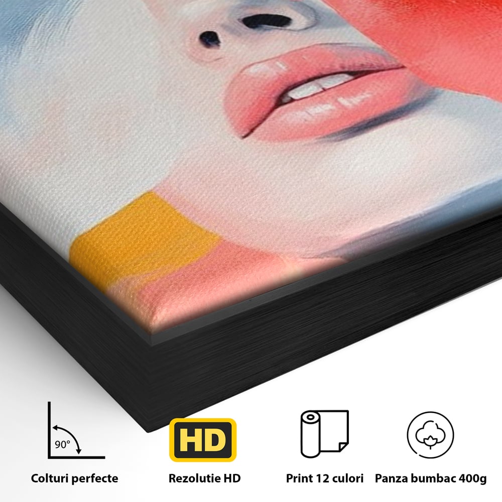 Tablou Canvas Premium, LuxCanva® G1174, Respiratia Naturii, Vis, Colorat, Flori, Petale, Vant, Primavara, Acuarela, Expresivitate, Armonie, Feminitate, Salon, Birou, Living, Dormitor