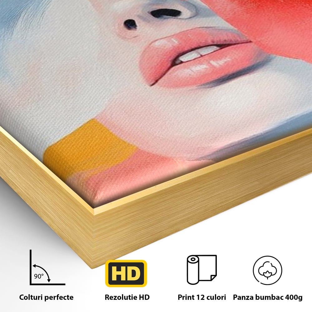 Tablou Canvas Premium, LuxCanva® G1174, Respiratia Naturii, Vis, Colorat, Flori, Petale, Vant, Primavara, Acuarela, Expresivitate, Armonie, Feminitate, Salon, Birou, Living, Dormitor