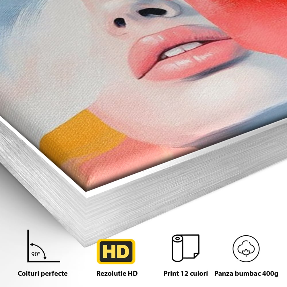 Tablou Canvas Premium, LuxCanva® G1174, Respiratia Naturii, Vis, Colorat, Flori, Petale, Vant, Primavara, Acuarela, Expresivitate, Armonie, Feminitate, Salon, Birou, Living, Dormitor