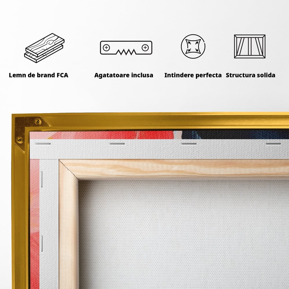 Tablou Canvas Premium, LuxCanva® G1174, Respiratia Naturii, Vis, Colorat, Flori, Petale, Vant, Primavara, Acuarela, Expresivitate, Armonie, Feminitate, Salon, Birou, Living, Dormitor