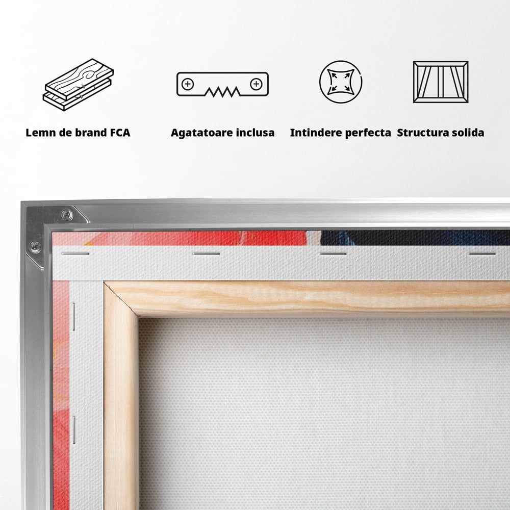 Tablou Canvas Premium, LuxCanva® G1174, Respiratia Naturii, Vis, Colorat, Flori, Petale, Vant, Primavara, Acuarela, Expresivitate, Armonie, Feminitate, Salon, Birou, Living, Dormitor