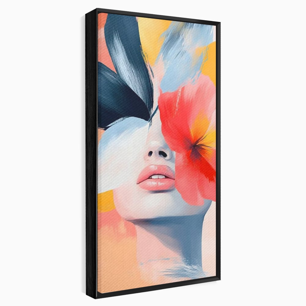 Tablou Canvas Premium, LuxCanva® G1174, Respiratia Naturii, Vis, Colorat, Flori, Petale, Vant, Primavara, Acuarela, Expresivitate, Armonie, Feminitate, Salon, Birou, Living, Dormitor